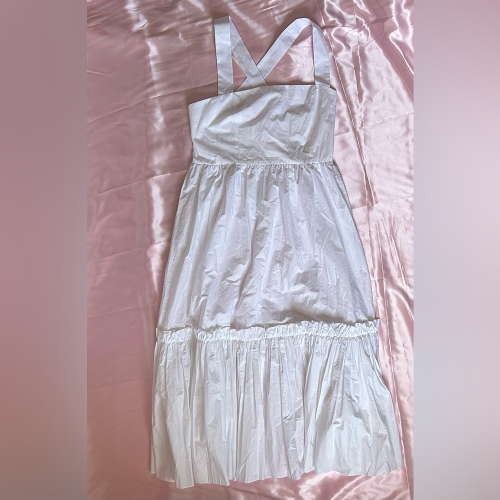 Cara Cara White Tiered Maxi Dress